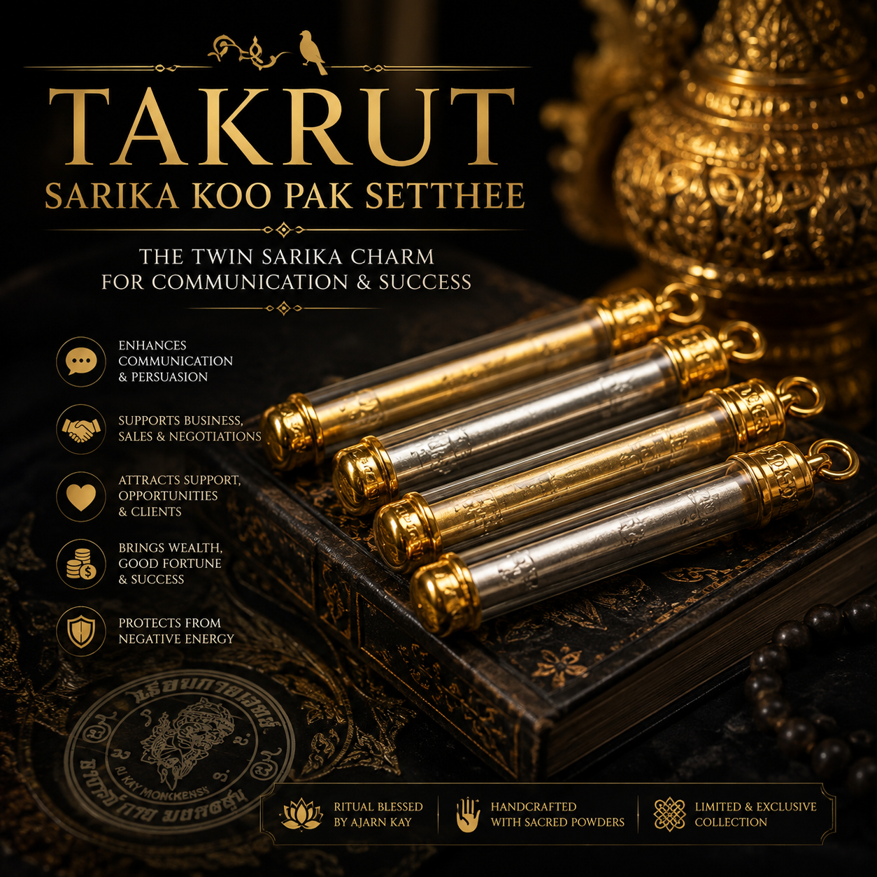 Takrut Sarika Koo Pak Setthee